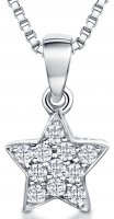 Jools - Cubic Zirconia Set, Sterling Silver - Star Necklace KPN1777P