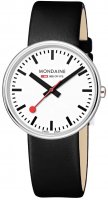 Mondaine - Giant, Stainless Steel - Leather - Quartz Watch, Size 35mm MSX3511BLB