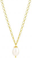 Claudia Bradby - Luxury, Pearl Set, Yellow Gold - Drop Necklace CBNL0332GP