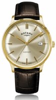 Rotary - Avenger, Leather - Yellow Gold Plated - Quartz Watch, Size 36mm GS05403-03