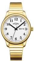 Rotary - Expander, Yellow Gold Plated - Quartz Watch, Size 38mm GB05762-18