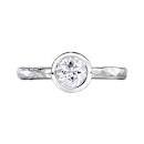 Dower and Hall - Twinkle, White Topaz Set, Sterling Silver - Ring, Size M - TWR26-S-WT-M