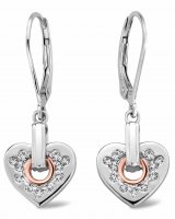 Clogau - Cariad Celebration Heart, Sterling Silver Drop Earrings 3SCCE01
