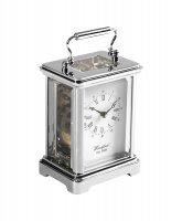 Harrison Brothers - Stainless Steel Chrome On Brass Eight Day Carriage Clock