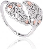 Clogau - Royal Heritage, Silver and Rose Gold Ring, Size N
