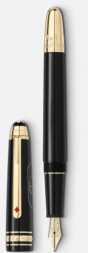 Montblanc - Meisterstck Around the World in 80 Days, Precious Resin - Classique Fountain Pen, Size 140x3.7 mm 128472