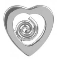 Tianguis Jackson - Sterling Silver Spiral Heart Earrings CS0052