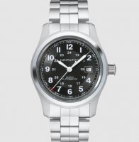 Hamilton - Khaki Field, Leather - Stainless Steel - Automatic Watch, Size 38mm H70455733