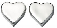 Gecko - Heart, Sterling Silver Stud Earrings E4619