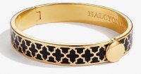 Halcyon Days - Agma, Yellow Gold Plated - Enamel - Hinged Bangle, Size 1cm HBAGA0210G