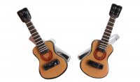 Dalaco - Acoustic Guitar, Stainless Steel Cufflinks 90-1005