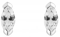 Gecko - Cubic Zirconia Set, Sterling Silver - Stud Earrings E6261C