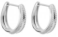 Gecko - Sterling Silver Hoop Earrings E6313