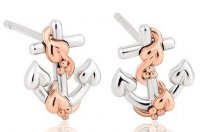 Clogau - Hope House Anchor, Sterling Silver Stud Earrings