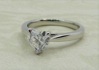 Antique Guest and Philips - Platinum Single Stone Ring APPRO RL 8