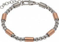 Unique - Rose IP , Stainless Steel - Rose Gold Plated - Extention Bracelet, Size 21cm LAB-176-21CM