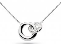 Kit Heath - Bevel Cirque Pave, Cubic Zirconia Set, Sterling Silver - Rhodium Plated - necklace 9151cz