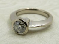 Antique Guest and Philips - Diamond Set, White Gold - Single Stone Ring R5092