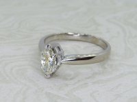 Antique Guest and Philips - Diamond Set, White Gold - Single Stone Ring R5257