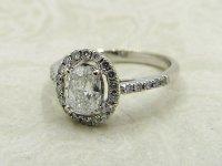 Antique Guest and Philips - Diamond Set, White Gold - Cluster Ring R5086
