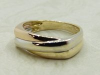 Antique Guest and Philips - Rose Gold Three Row Ring R5216