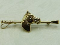 Antique Guest and Philips - Yellow Gold Bar Brooch BR617