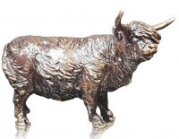 Richard Cooper - Highland Cow, Bronze Ornament 2092