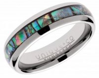 Unique - Abalone Set, Tungsten - Ring, Size 60 TUR-99-60
