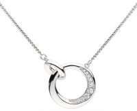 Kit Heath - Bevel Cirque Pave, Cubic Zirconia Set, Sterling Silver - Rhodium Plated - necklace 9153cz