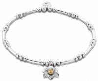 Clogau - Sterling Silver Daffodil Affinity Bead Bracelet - 3SBBR14S