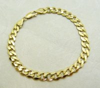 Antique Guest and Philips - Yellow Gold Filed Curb link Bracelet B750