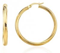 Guest-and-Philips - Yellow Gold Hoop Earrings 10-05-402
