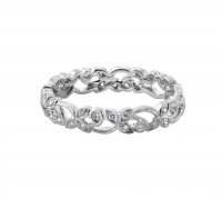 Guest and Philips - Diamond 0.19ct Set, White Gold - 18ct Floral Ring