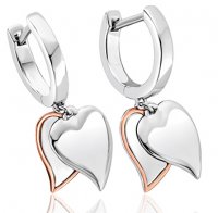 Clogau - Sterling Silver Heart Hoop Earrings 3SCWT0186