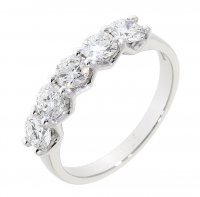 Guest and Philips - D 1.27ct Set, Platinum - 5st Eternity Ring 12708H4