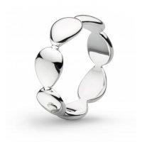 Kit Heath - Coast Pebbles, Sterling Silver - Silver Ring, Size Q