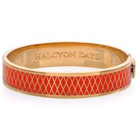 Halcyon Days - Parterre, Enamel 13mm Hinged Bangle
