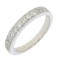 Guest and Philips - 9ct, Diamond 0.50pt Set Eternity, White Gold - Ring, Size N 09RIDI81649