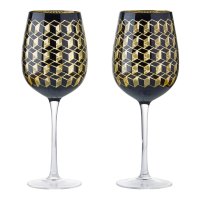 Guest and Philips - Cubic, Glass/Crystal Wine Glasses ART52152ST2