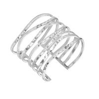 Dower and Hall - Waterfall, Sterling Silver Wave Cuff - CUFF35-S