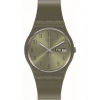 Swatch - PearlyGreen, Plastic/Silicone - Quartz Watch, Size 34mm GG712