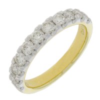 Guest and Philips - D 1ct 11st Set, Yellow Gold - White Gold - 9ct HET Ring, Size O 09RIDI67106