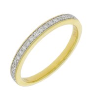 Guest and Philips - D 15pt 24st HI SI Set, Yellow Gold  - 18ct HET Ring, Size L 18RIDI67801