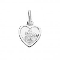 Guest and Philips - Sterling Silver - St Christopher Heart, Size Small H4735