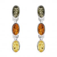 Guest and Philips - Amber Set, Sterling Silver - Drop Earrings H3480-M