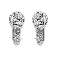 Fope - Prima, D 0.08ct Set, White Gold - 18ct Earrings OR746BBR-W