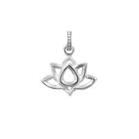 Dower and Hall - Sterling Silver Lotus Charm - SC5-S
