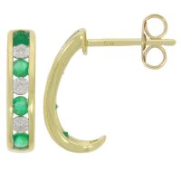 Guest and Philips - DIAMOND, Emerald Set, Yellow Gold - EARRINGS 09EASG86610