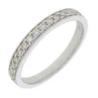 Guest and Philips - Diamond Set, White Gold - 9ct 0.35ct 17st H I1 Eternity Ring, Size N 09RIDI67713
