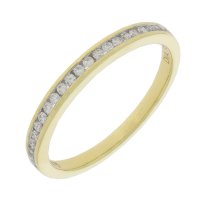 Guest and Philips - 9CT 0.15PTS 24STONE, Diamond Set, Yellow Gold - RING, Size P 09RIDI67401